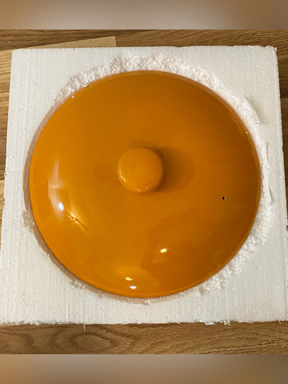 Kohl's Multicolor Ceramic Tortilla Warmer with Orange Lid - Picture 6 of 12